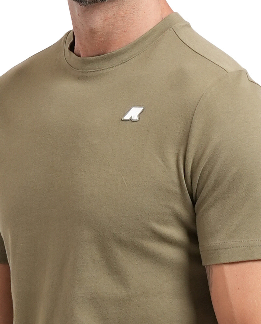 Olive Crew Neck T-Shirt 3