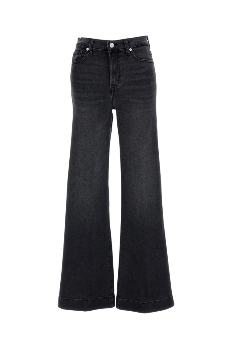 Black Flared High Rise Jeans 1
