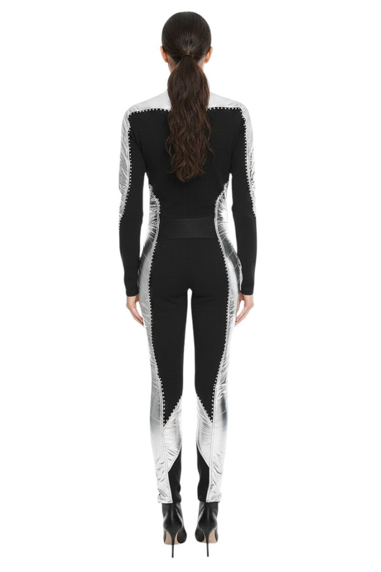 Silver Skinny Flat Front Pant 2