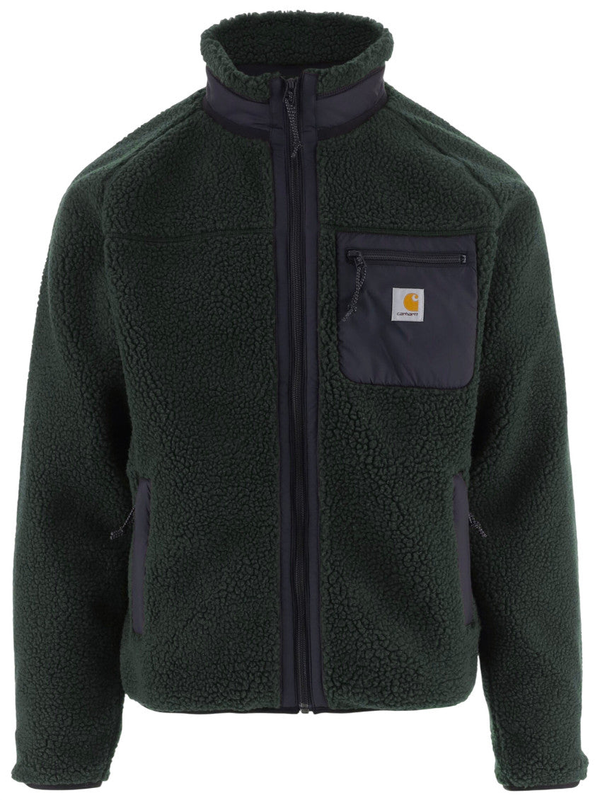 Dark Green Mock Collar Jacket 1