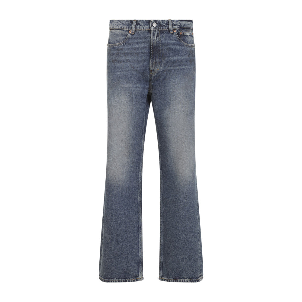 Blue Straight High Rise Jeans 1