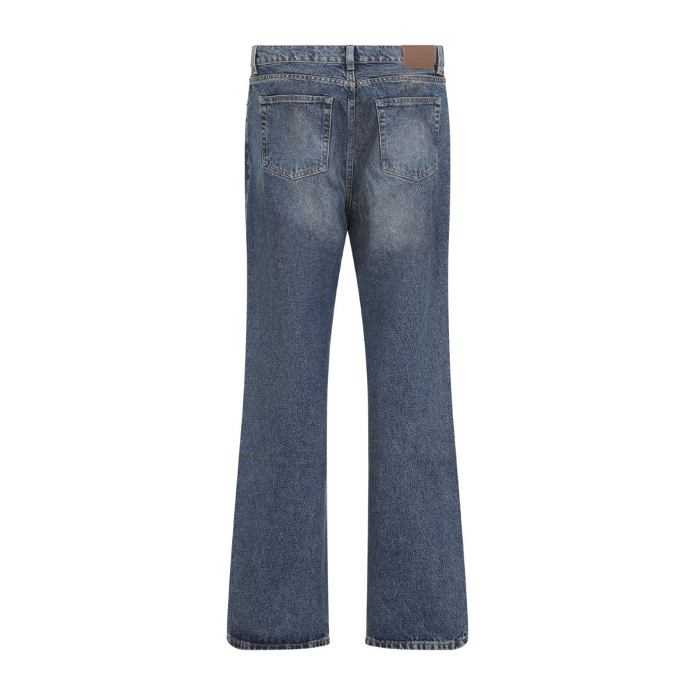 Blue Straight High Rise Jeans 2