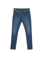 Blue Slim Mid Rise Jeans 1