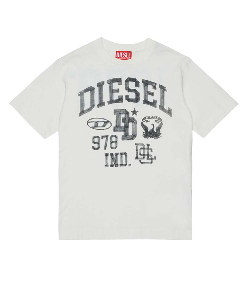 Kids White Logo T-Shirt 1