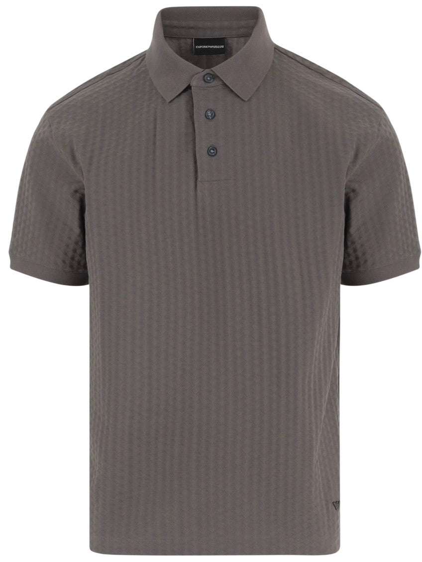 Taupe Shirt Collar Polo 1