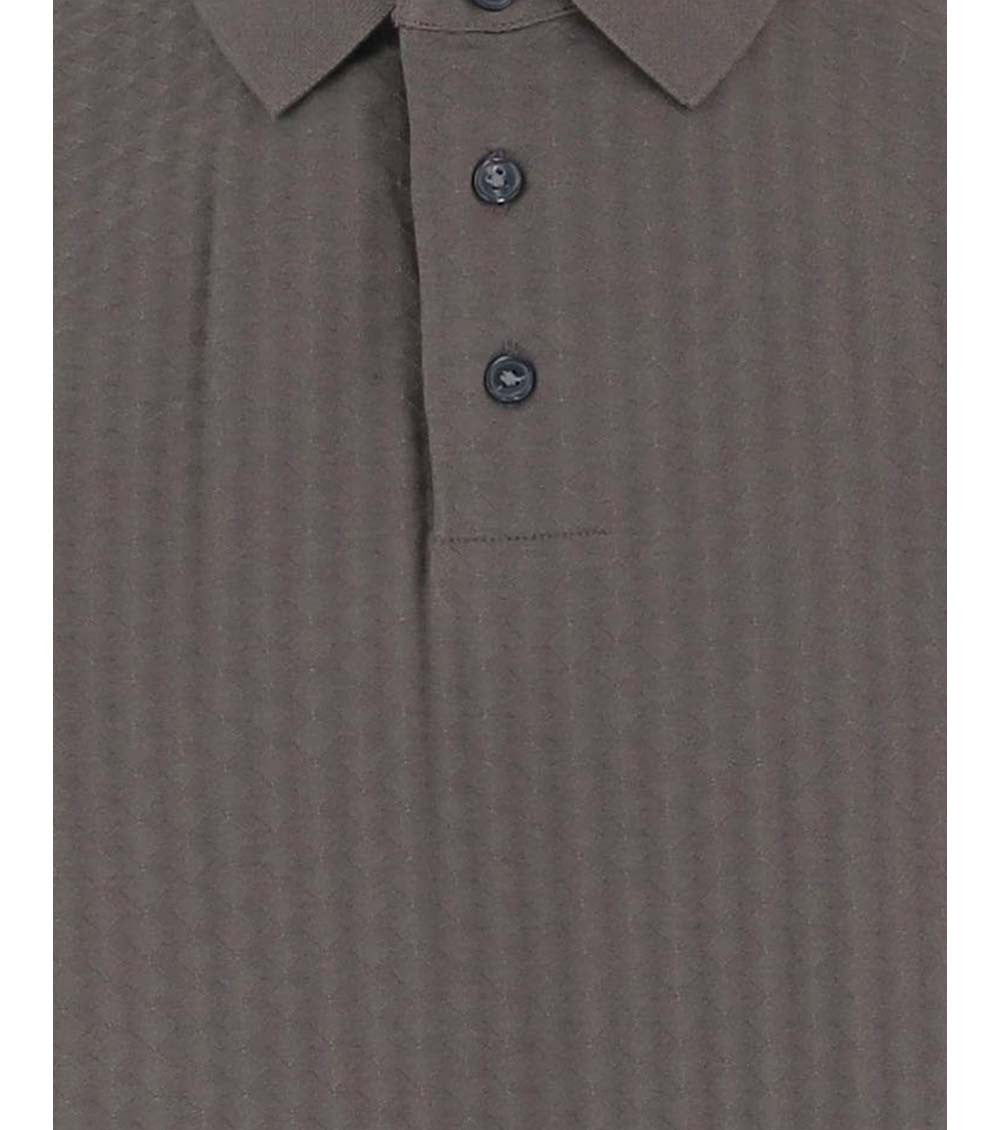 Taupe Shirt Collar Polo 3