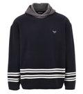 Dark Blue Hooded Sweater 1