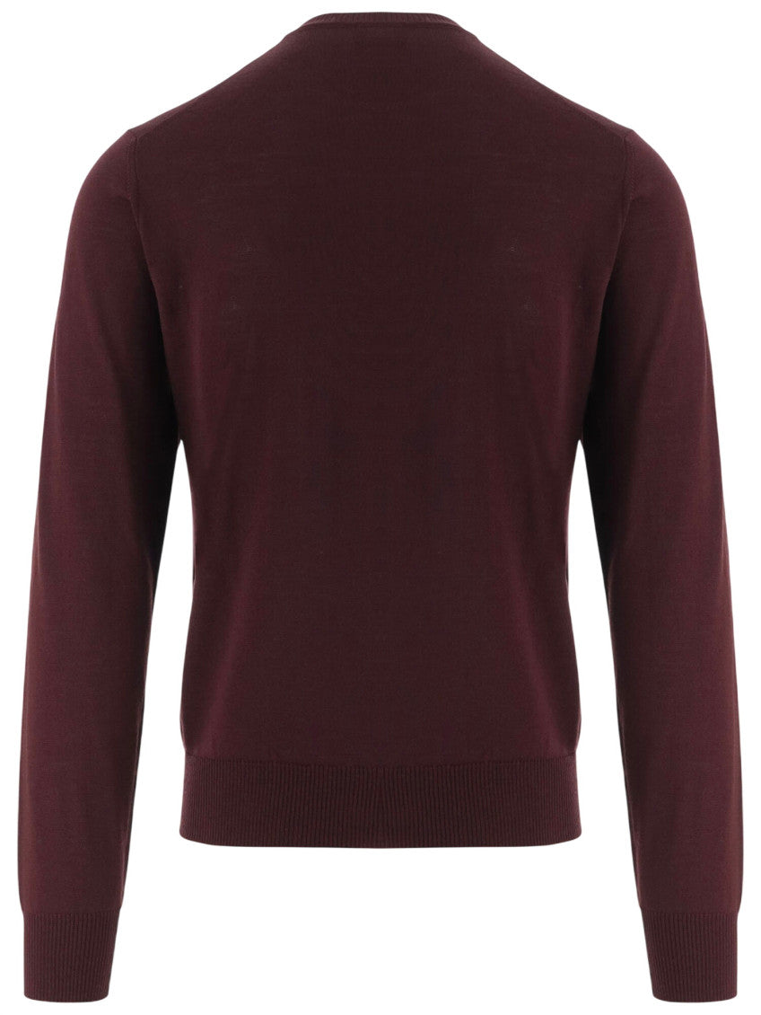 Maroon Crew Neck Sweater 2