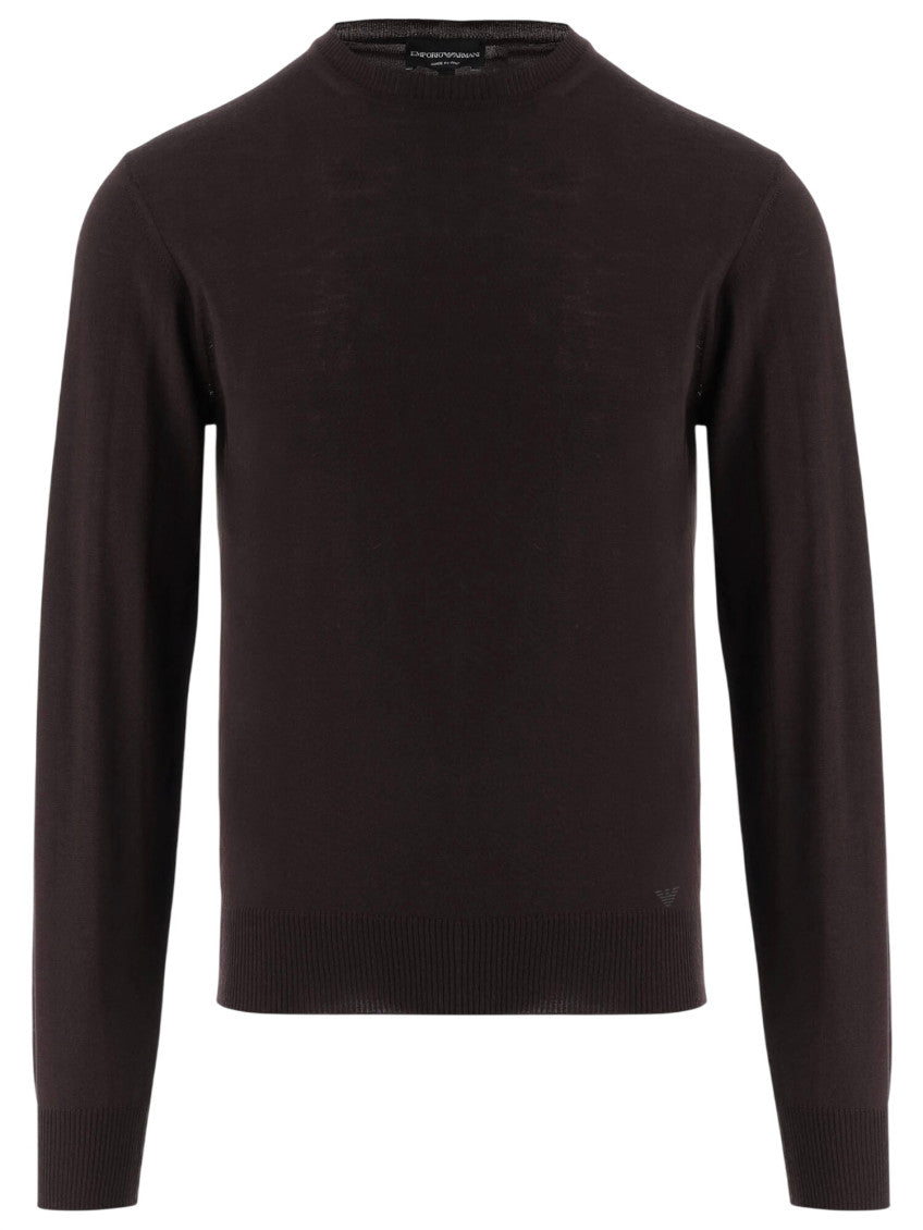 Brown Crew Neck Sweater 1