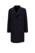 Dark Blue Double Breasted Coat 1