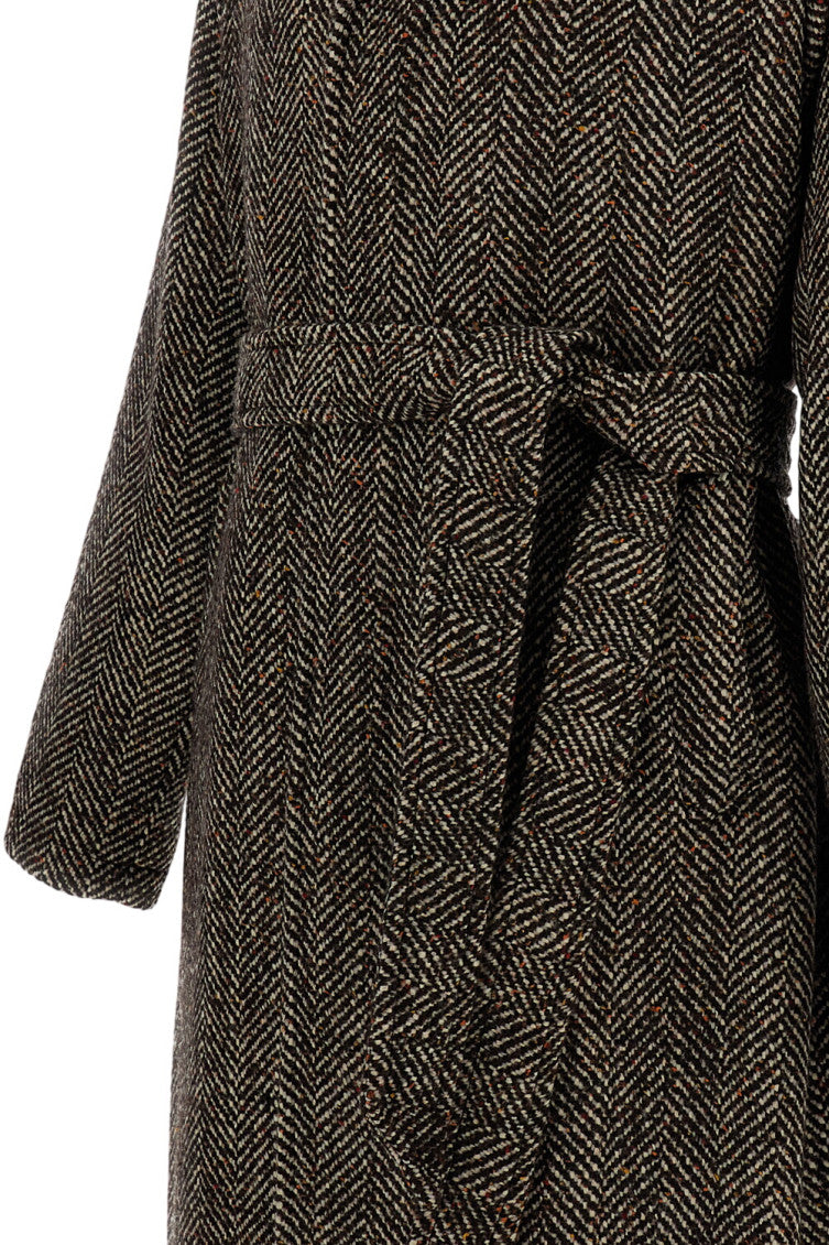 Brown Single Breasted Coat 3