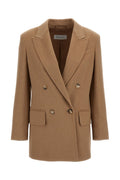 Dark Brown Notched Lapel Blazer 1