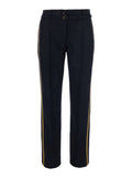 Dark Blue Tailored Flat Front Pants 1