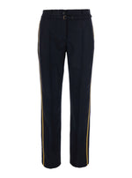 Dark Blue Tailored Flat Front Pants 1