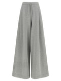 Grey Loose Drawstring Pants 1