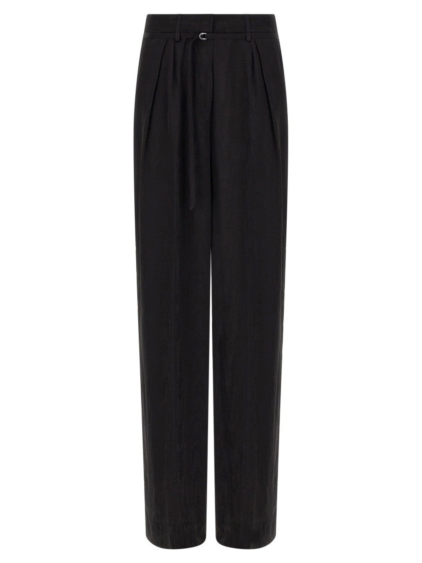 Black Relaxed Pleated Pants 1