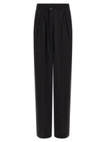 Black Relaxed Pleated Pants 1
