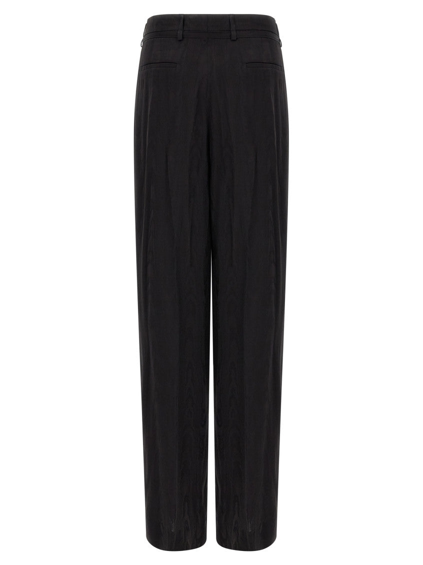 Black Relaxed Pleated Pants 2