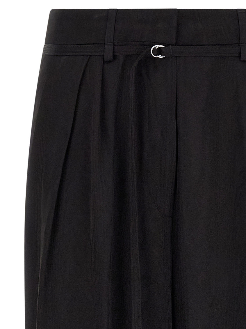 Black Relaxed Pleated Pants 3
