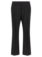 Black Slim Flared Pants 1