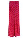 Fuchsia Loose Pleated Pants 1