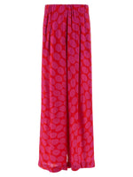 Fuchsia Loose Pleated Pants 1
