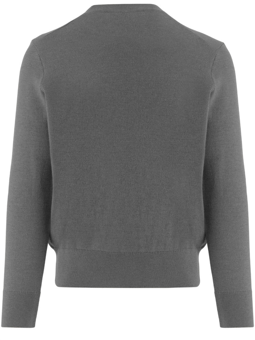 Ash Grey Crew Neck Sweater 2