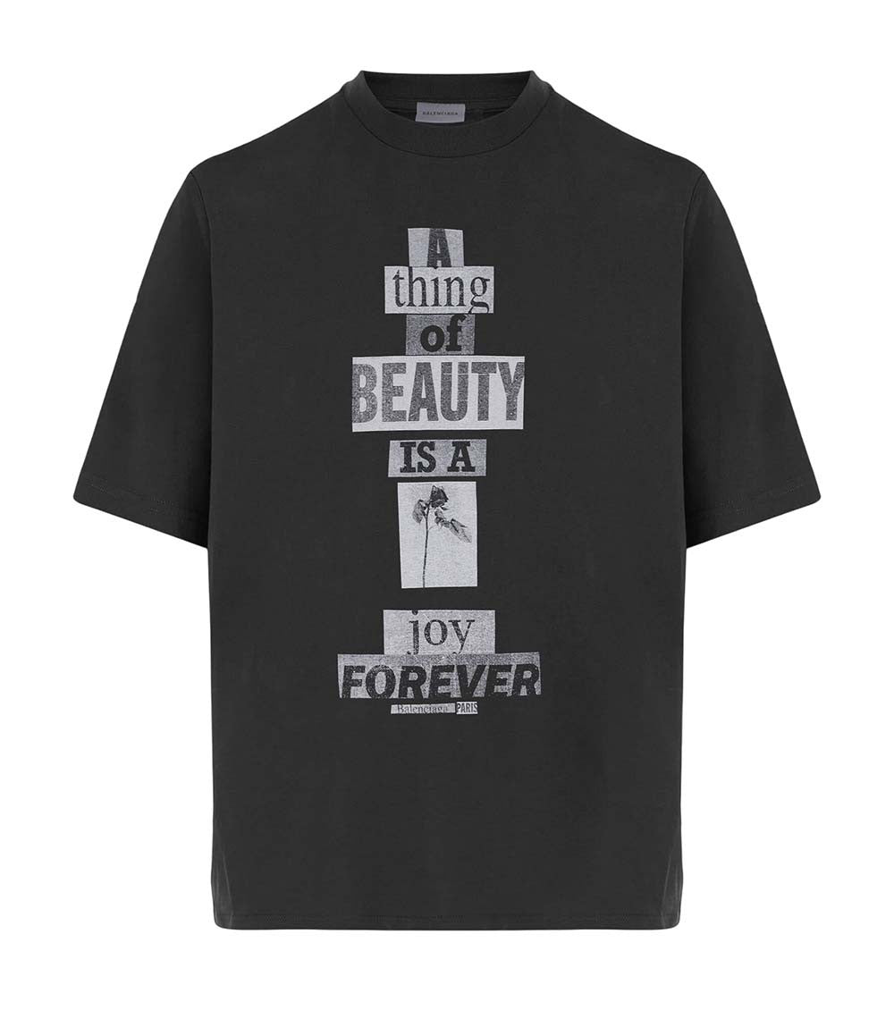Black Crew Neck T-Shirt 1