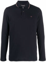 Blue Embroidered Logo Polo 1