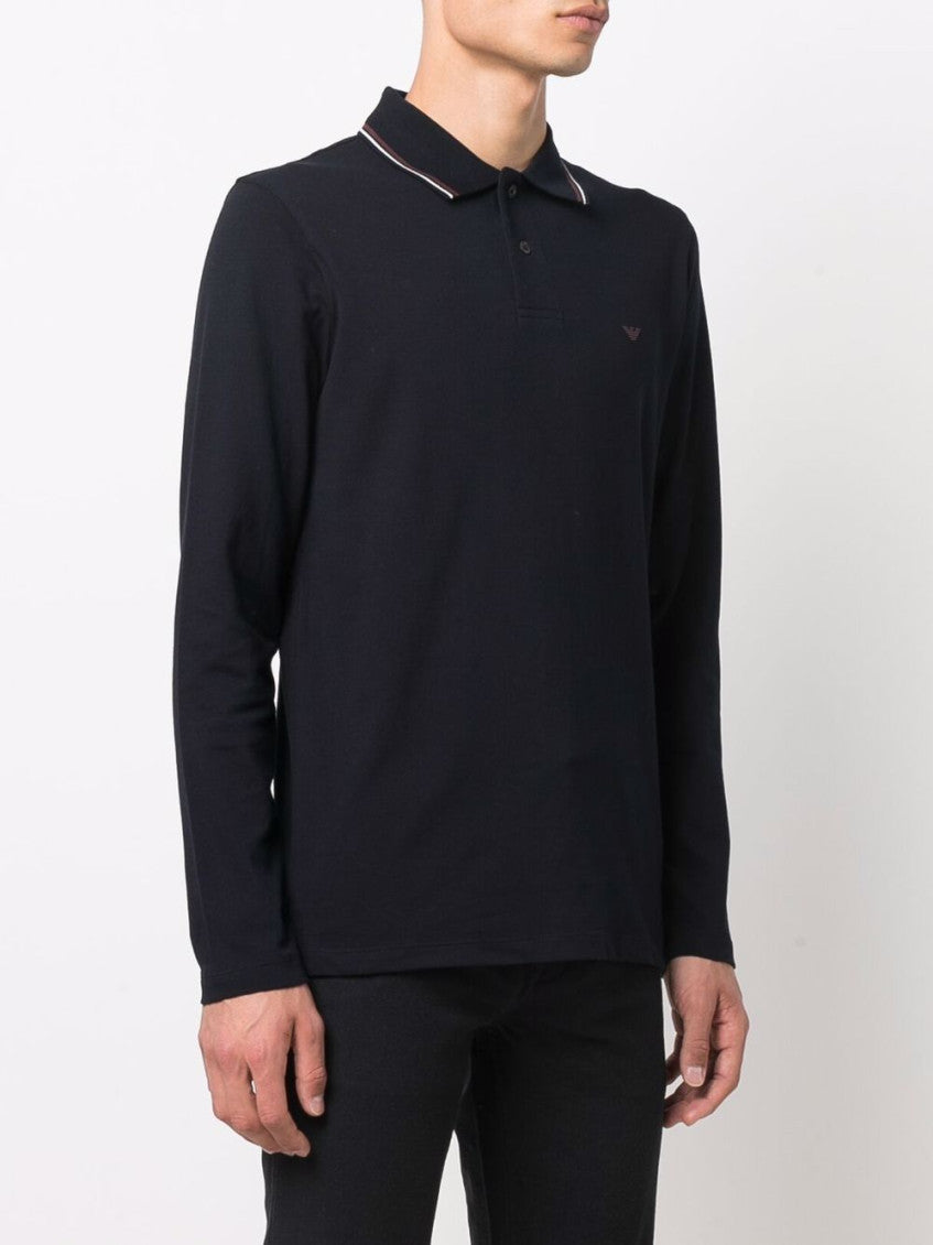 Blue Embroidered Logo Polo 2