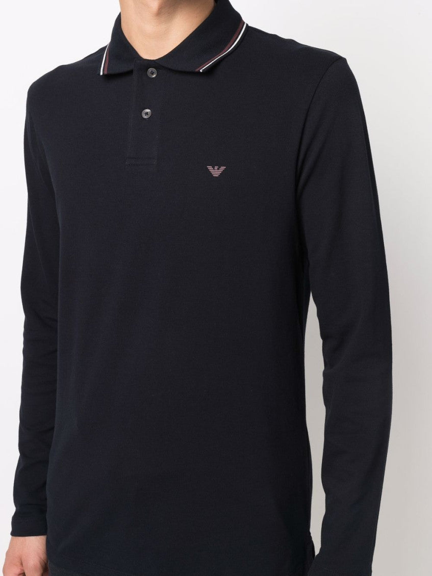 Blue Embroidered Logo Polo 5