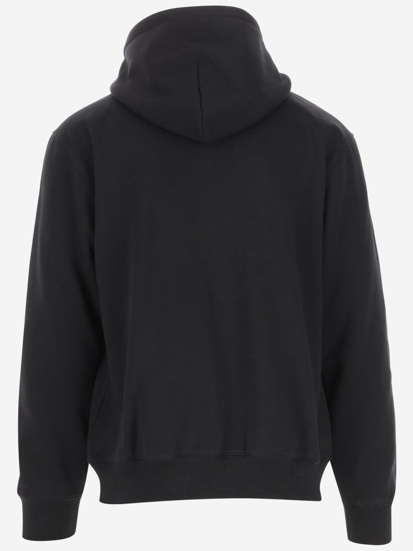 Black Embroidered Logo Hoodie 2