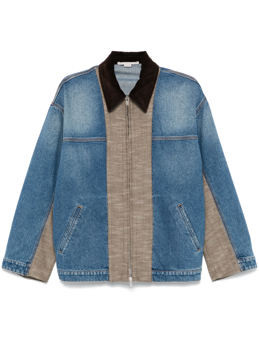 Blue Tweed Denim Jacket 1