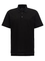 Black Embroidered Logo Polo 1
