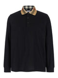 Black Logo Piquet Polo Shirt 1
