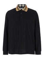 Black Logo Piquet Polo Shirt 1