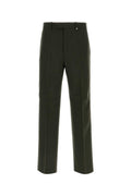 Bottle green wool pant 1