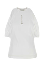 White Cut And Sew Cotton Top 1