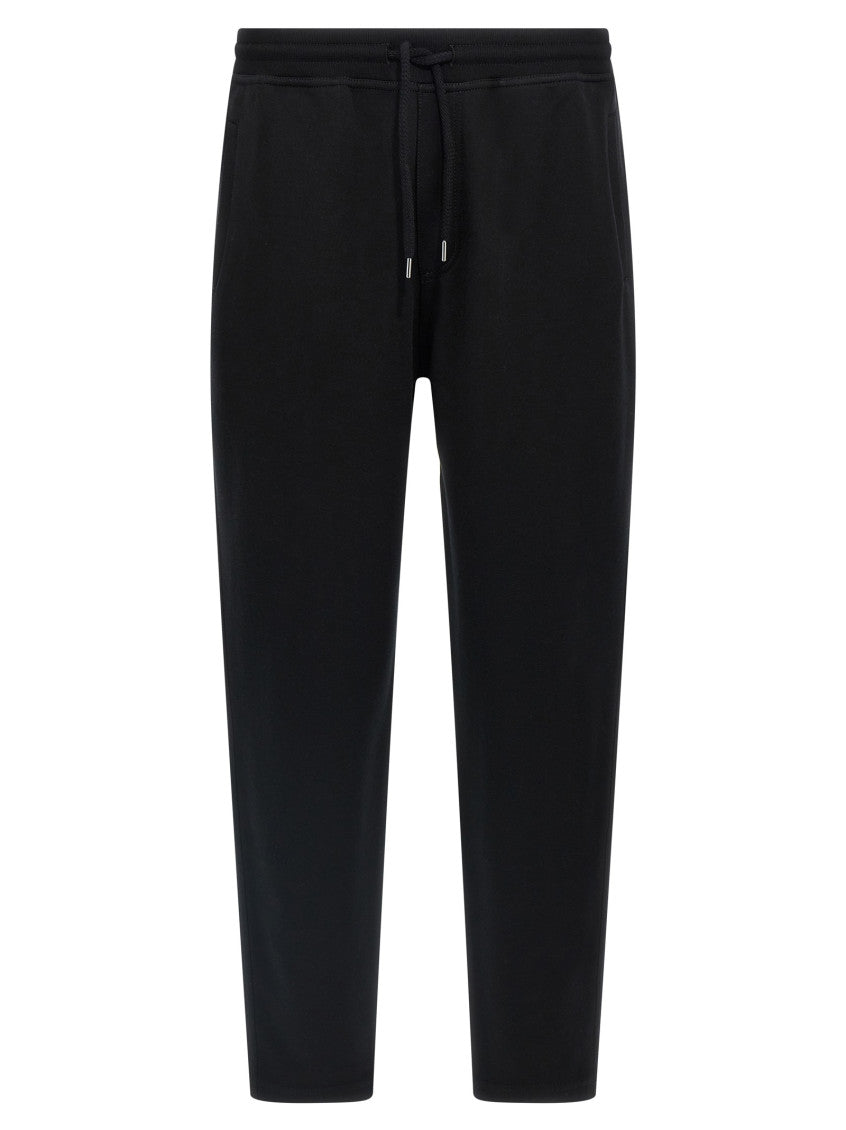 Black Cotton blend sweatpants 1