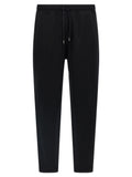 Black Cotton blend sweatpants 1