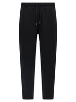Black Cotton blend sweatpants 1
