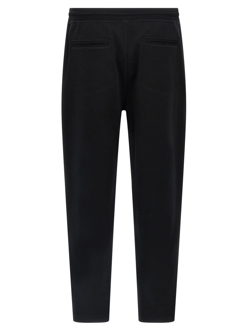 Black Cotton blend sweatpants 2