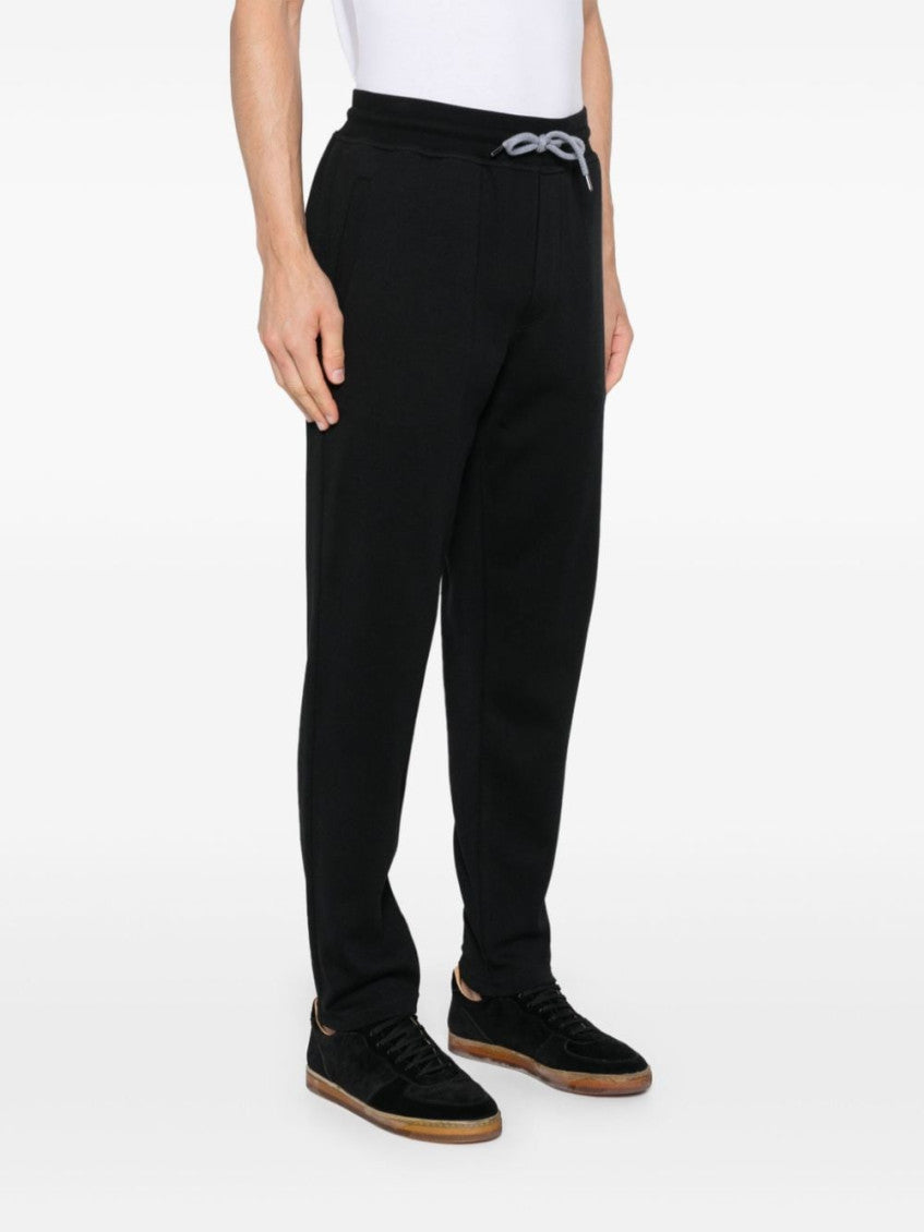 Black Cotton blend sweatpants 5