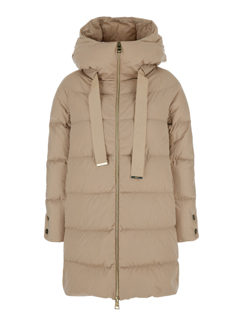 Beige Oversize Padded Jacket 1