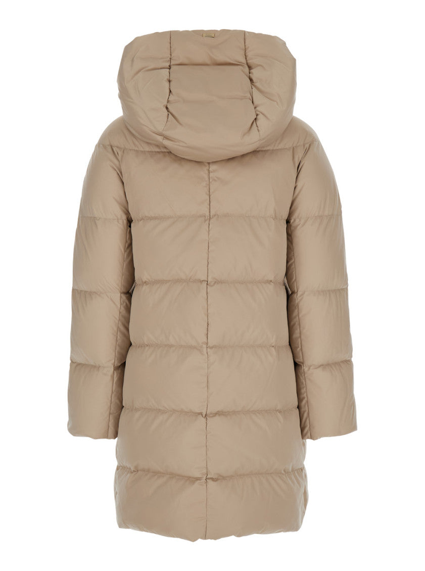 Beige Oversize Padded Jacket 2