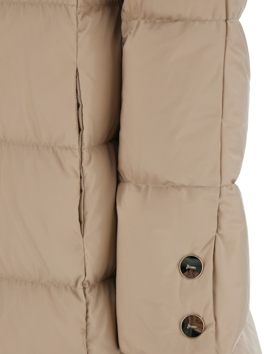 Beige Oversize Padded Jacket 3