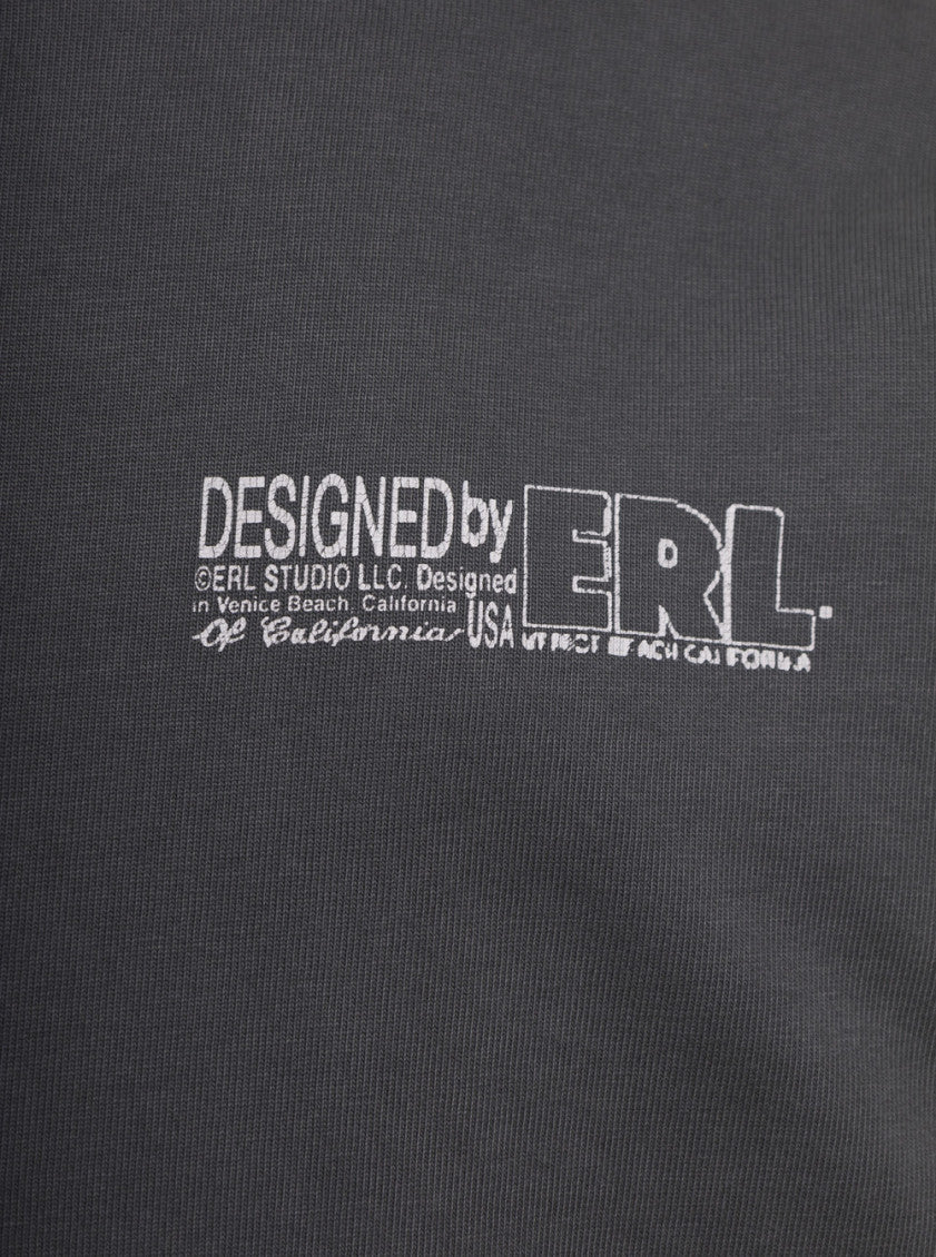 Black Grey Printed Logo Pullover 3