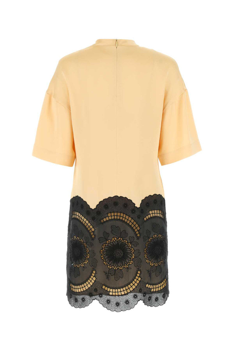 Light Pink Lace-embroidered Minidress 2