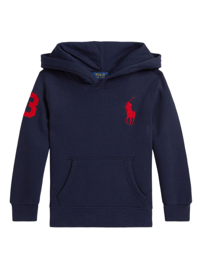 Boys Blue Logo Hoodie 1