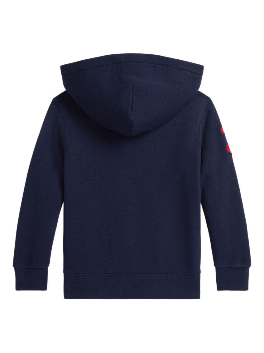 Boys Blue Logo Hoodie 2
